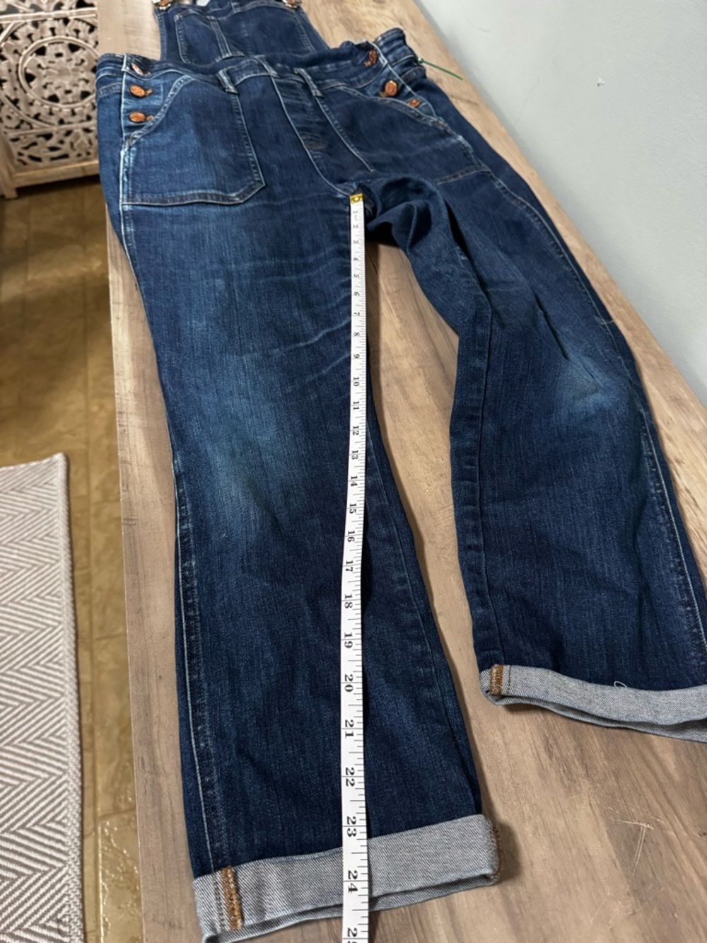 Madewell Blue Denim Women's Overalls - Picture 9 of 11
